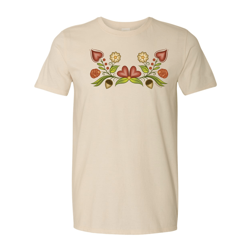 Autumn Floral Unisex Softstyle T-Shirt - Bizaanide'ewin