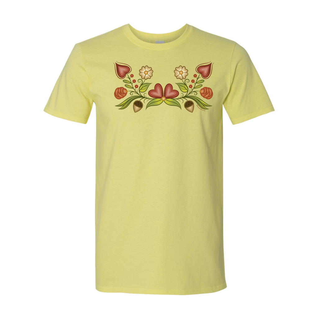 Autumn Floral Unisex Softstyle T-Shirt - Bizaanide'ewin