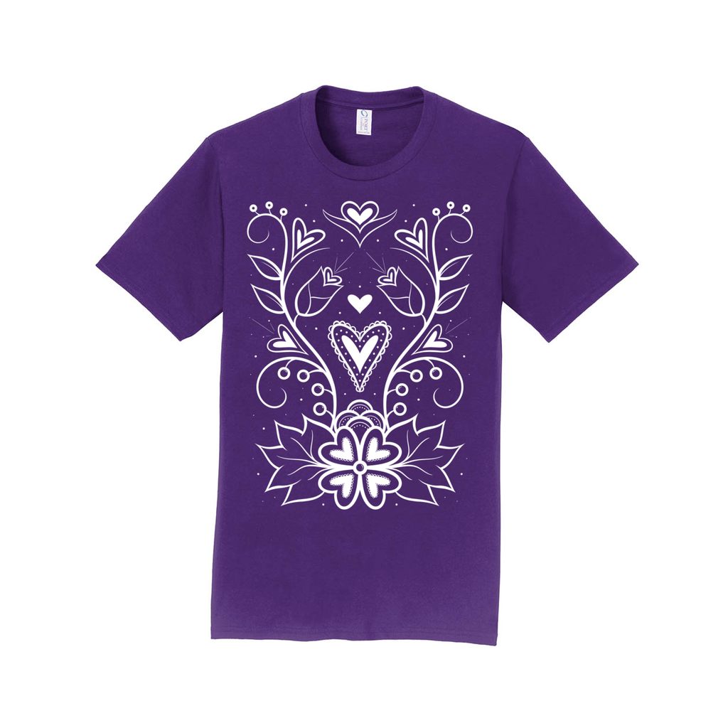 OjiBAE Floral Adult Tee - Bizaanide'ewin