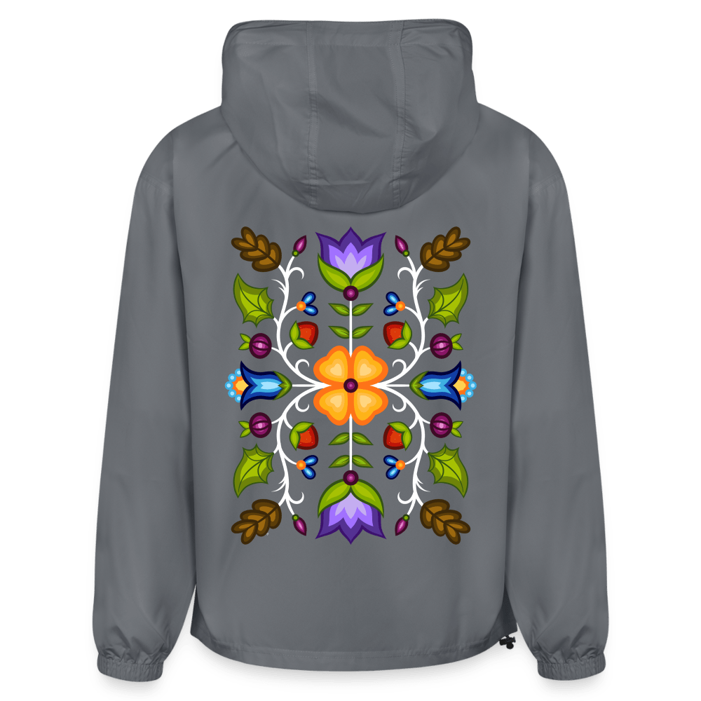 Ojibwe Floral Champion Packable Jacket - Bizaanide'ewin