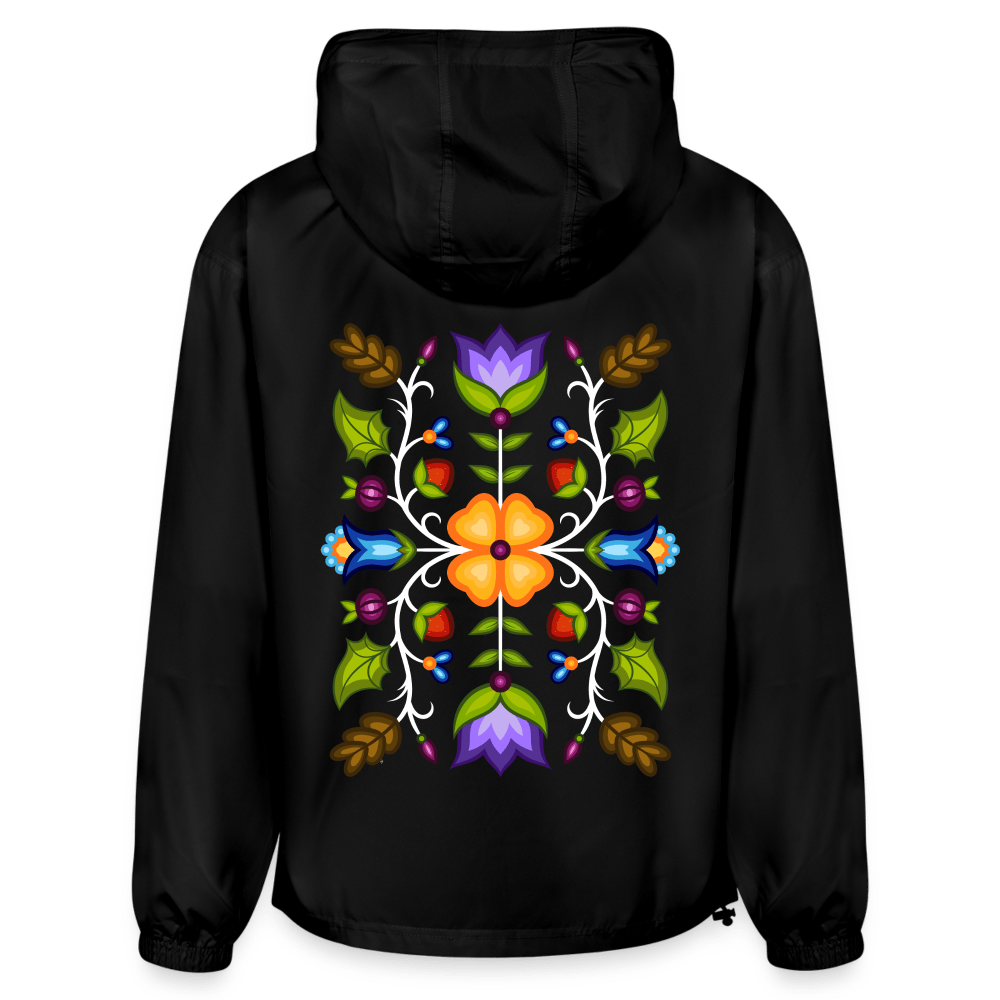 Ojibwe Floral Champion Packable Jacket - Bizaanide'ewin