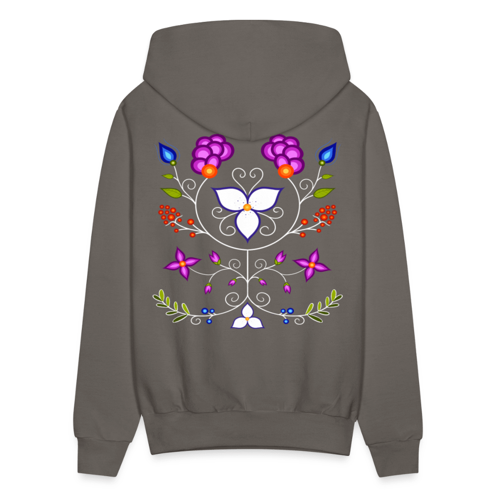 Ojibwe Floral Pullover Hoodie - Bizaanide'ewin